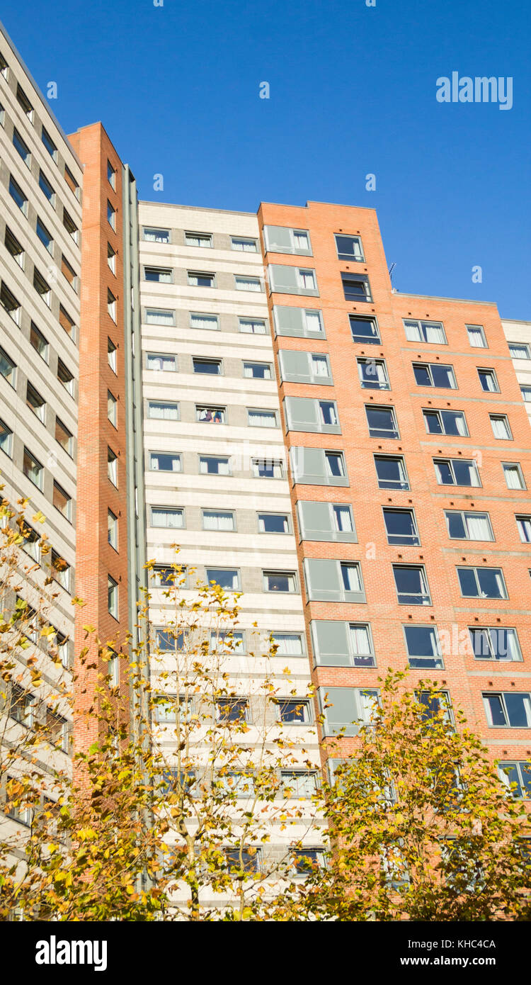 The Plaza, alloggio per studenti universitari a Leeds, West Yorkshire. REGNO UNITO Foto Stock