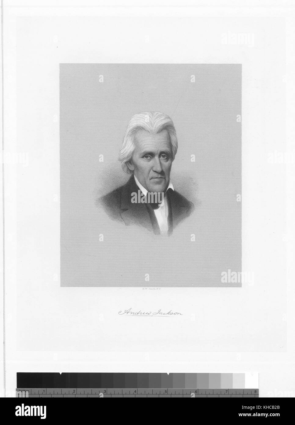 Andrew Jackson, 1843. dalla biblioteca pubblica di new york. Foto Stock