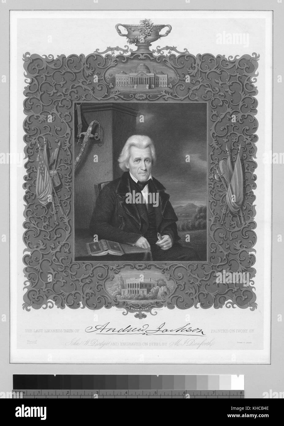 L'ultima somiglianza prese di Andrew Jackson, 1843. dalla biblioteca pubblica di new york. Foto Stock