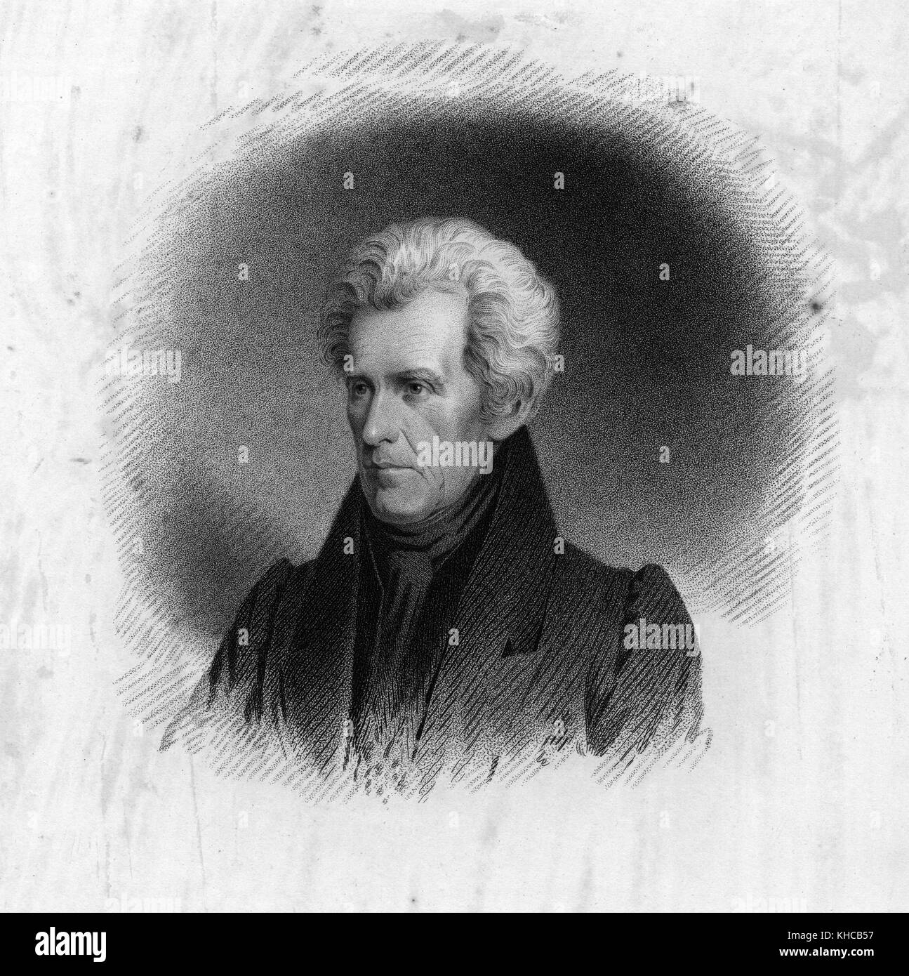 Andrew Jackson, presidente degli Stati Uniti, 1843. Dalla Biblioteca pubblica di New York. Foto Stock