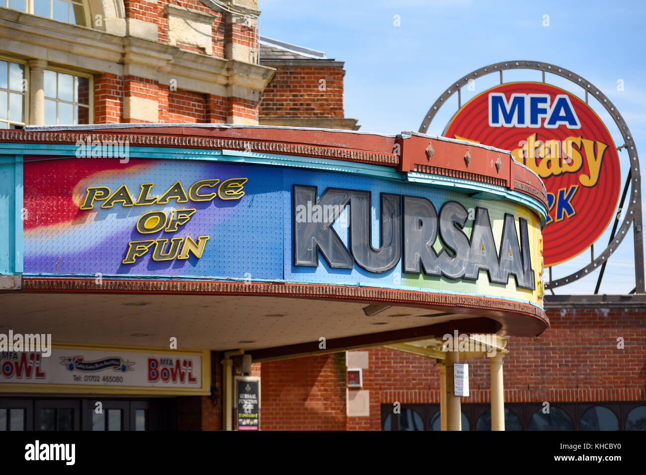 Kursaal a Southend on Sea, Essex, Regno Unito. Edificio storico Foto Stock