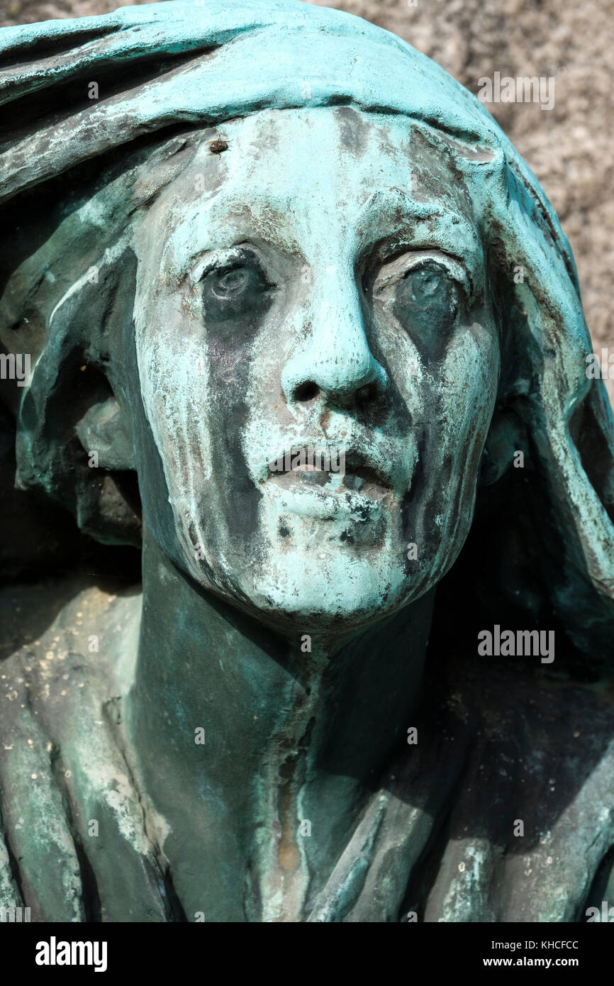 Rabboni-Ffoulke Memorial, grave marcatore di Charles Matthews Ffoulke al Rock Creek Cemetery, artista Gutzon Borglum, Washington, Stati Uniti d'America. Foto Stock