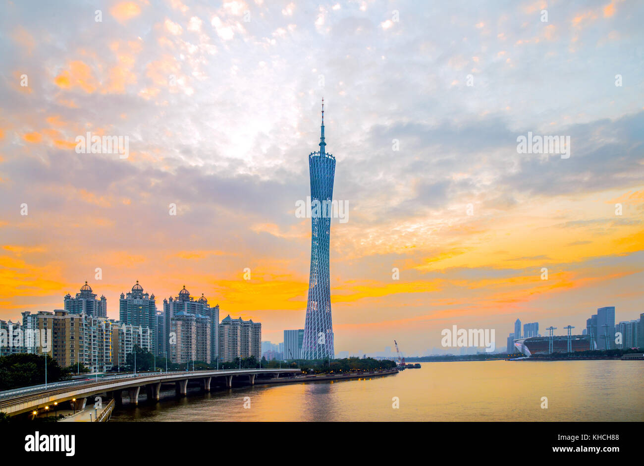 Paesaggio urbano del Guangdong, Guangzhou Foto Stock