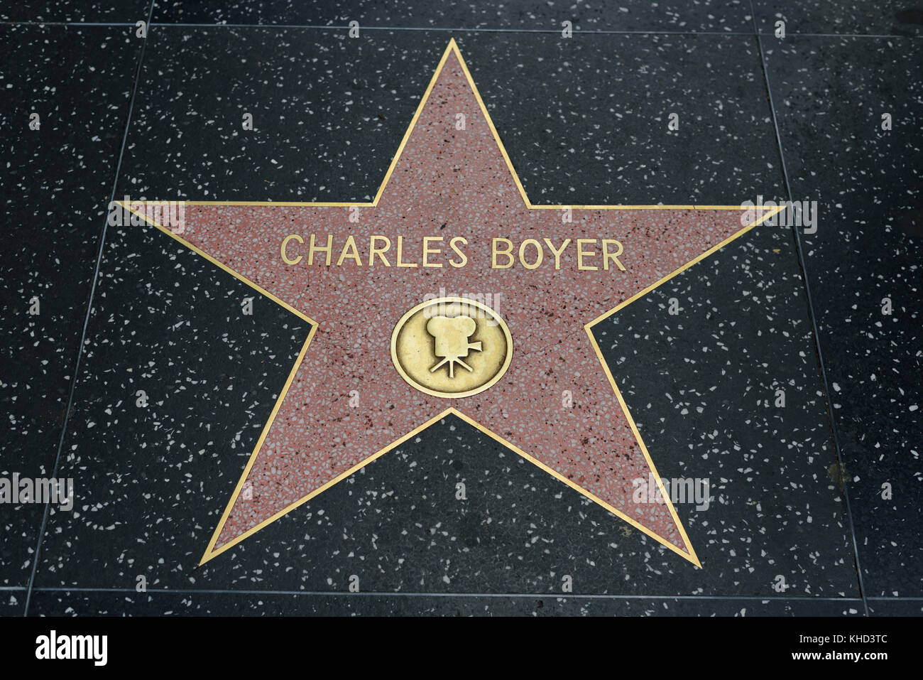 HOLLYWOOD, CA - DICEMBRE 06: Charles Boyer stella sulla Hollywood Walk of Fame a Hollywood, California il 6 dicembre 2016. Foto Stock