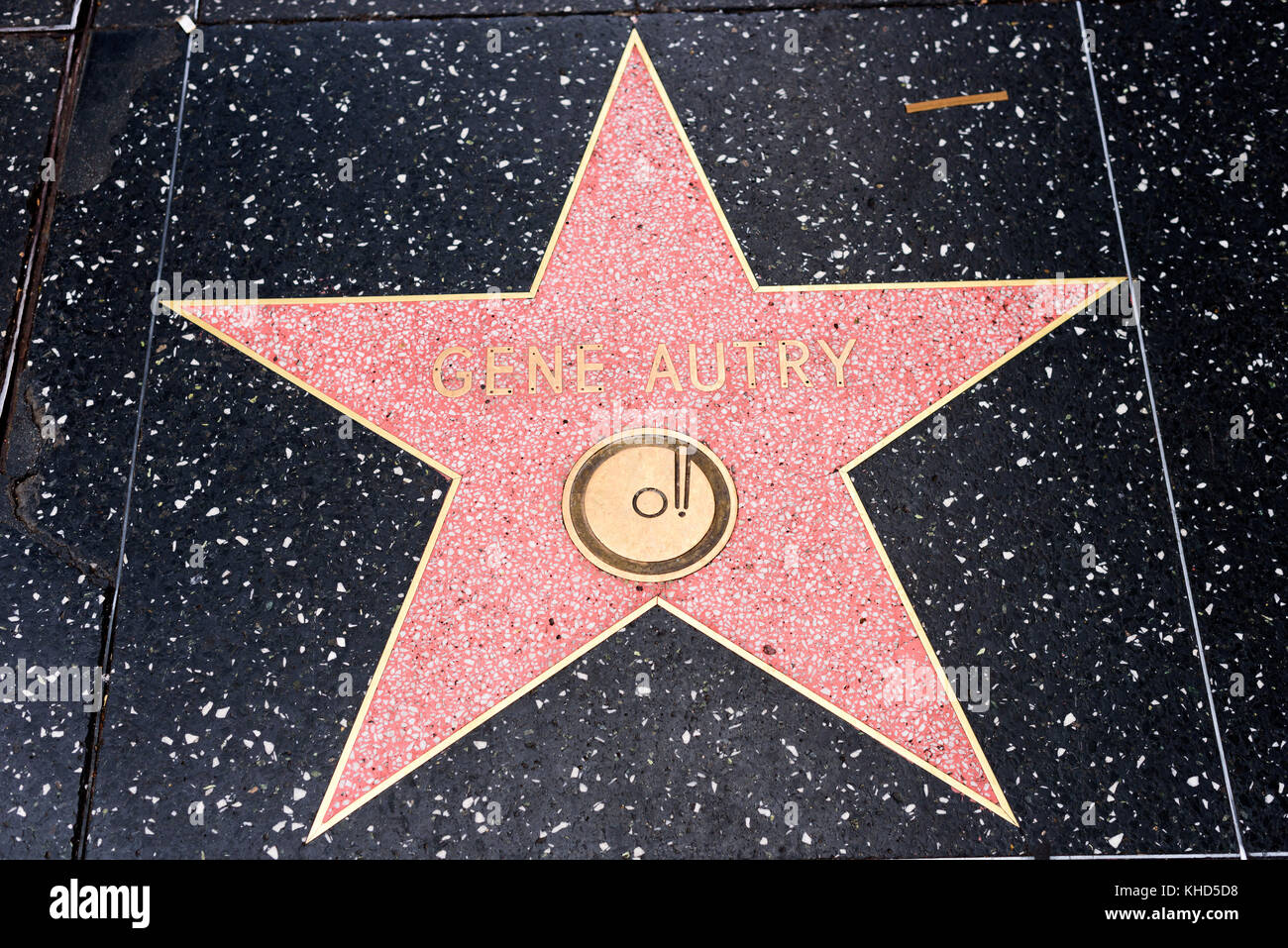 HOLLYWOOD, CA - DICEMBRE 06: La stella di gene Autry sulla Walk of Fame di Hollywood a Hollywood, California il 6 dicembre 2016. Foto Stock