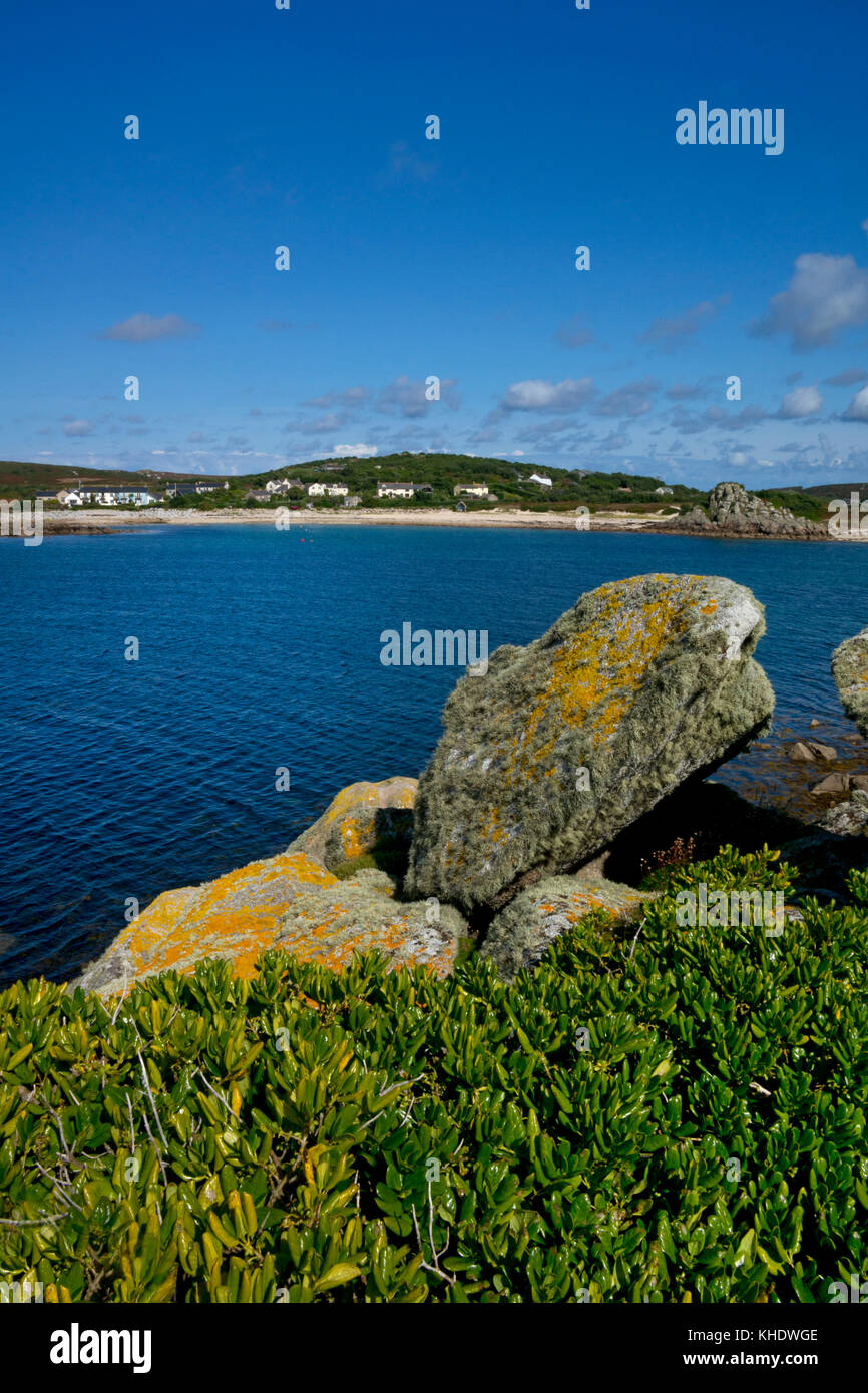 Grande par bay sull isola di bryher,Isole Scilly ,l'inghilterra Foto Stock