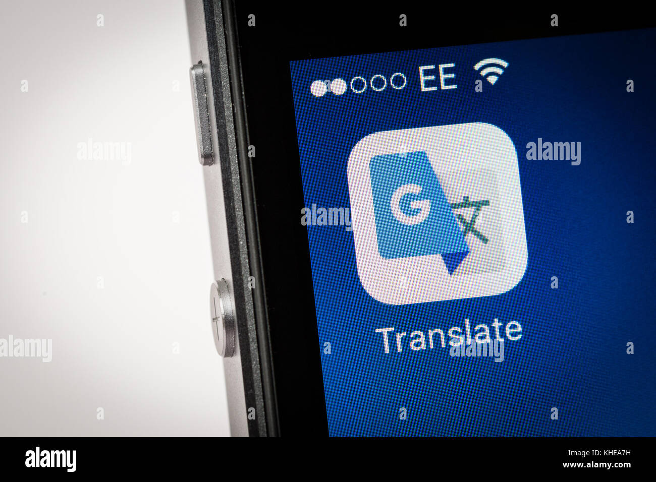 Google Translate App su un iPhone Foto Stock