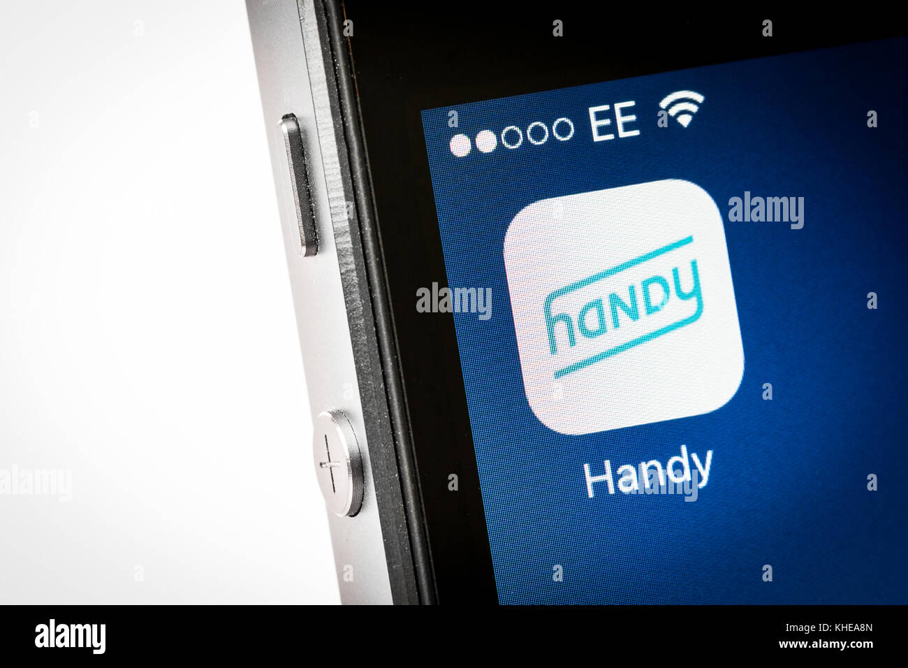 Comodo mobile photo app su un iPhone Foto Stock