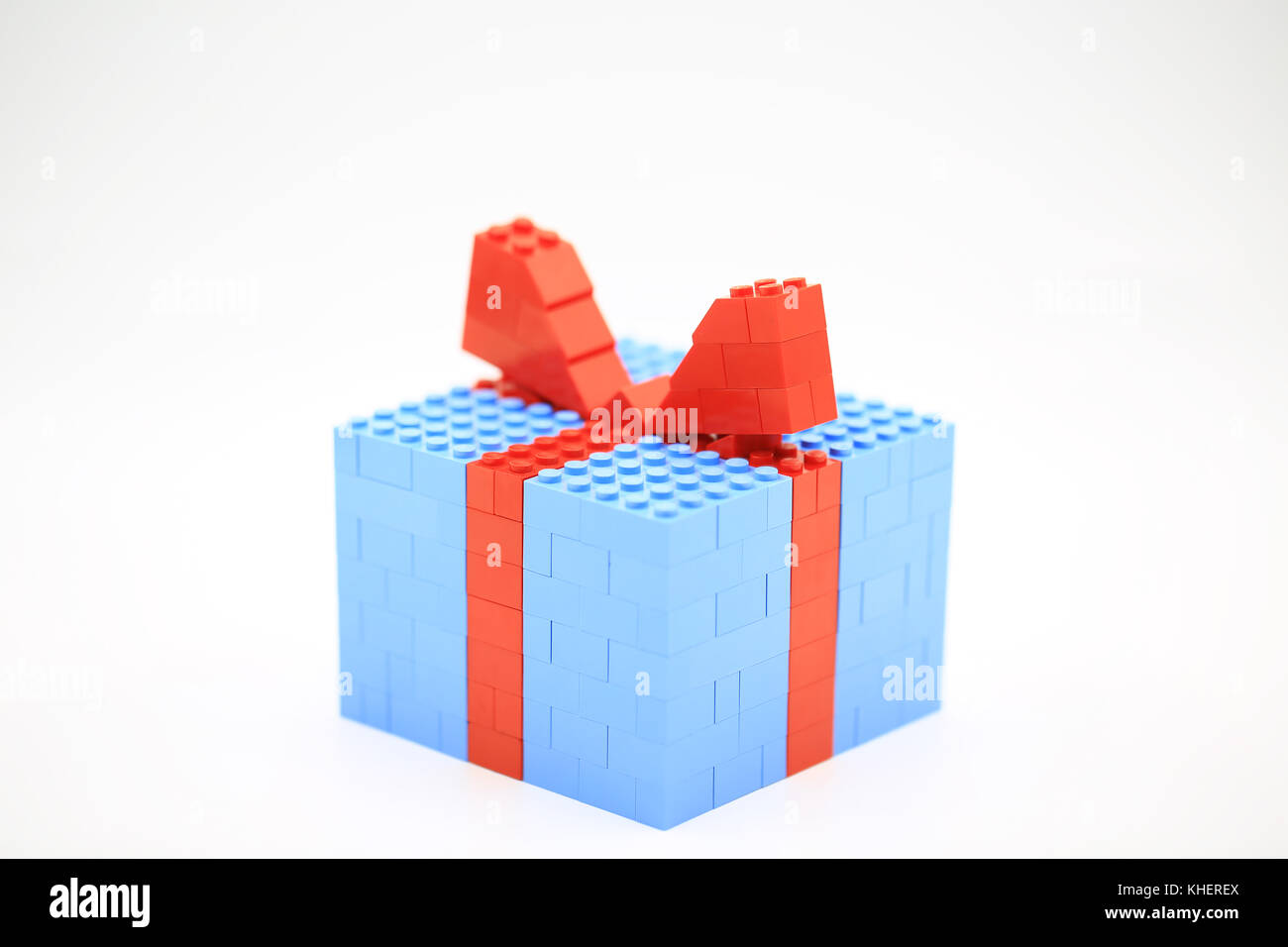 Lego natale confezione regalo Foto stock - Alamy