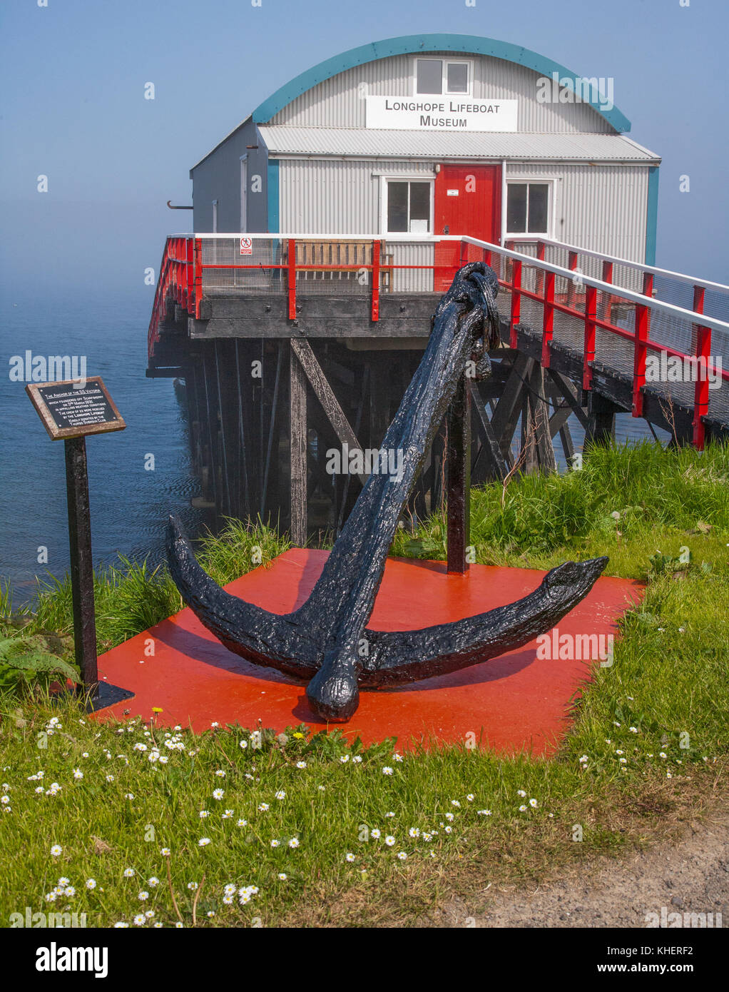 A longhope scialuppa di salvataggio museum hoy Orkney Isles. Foto Stock