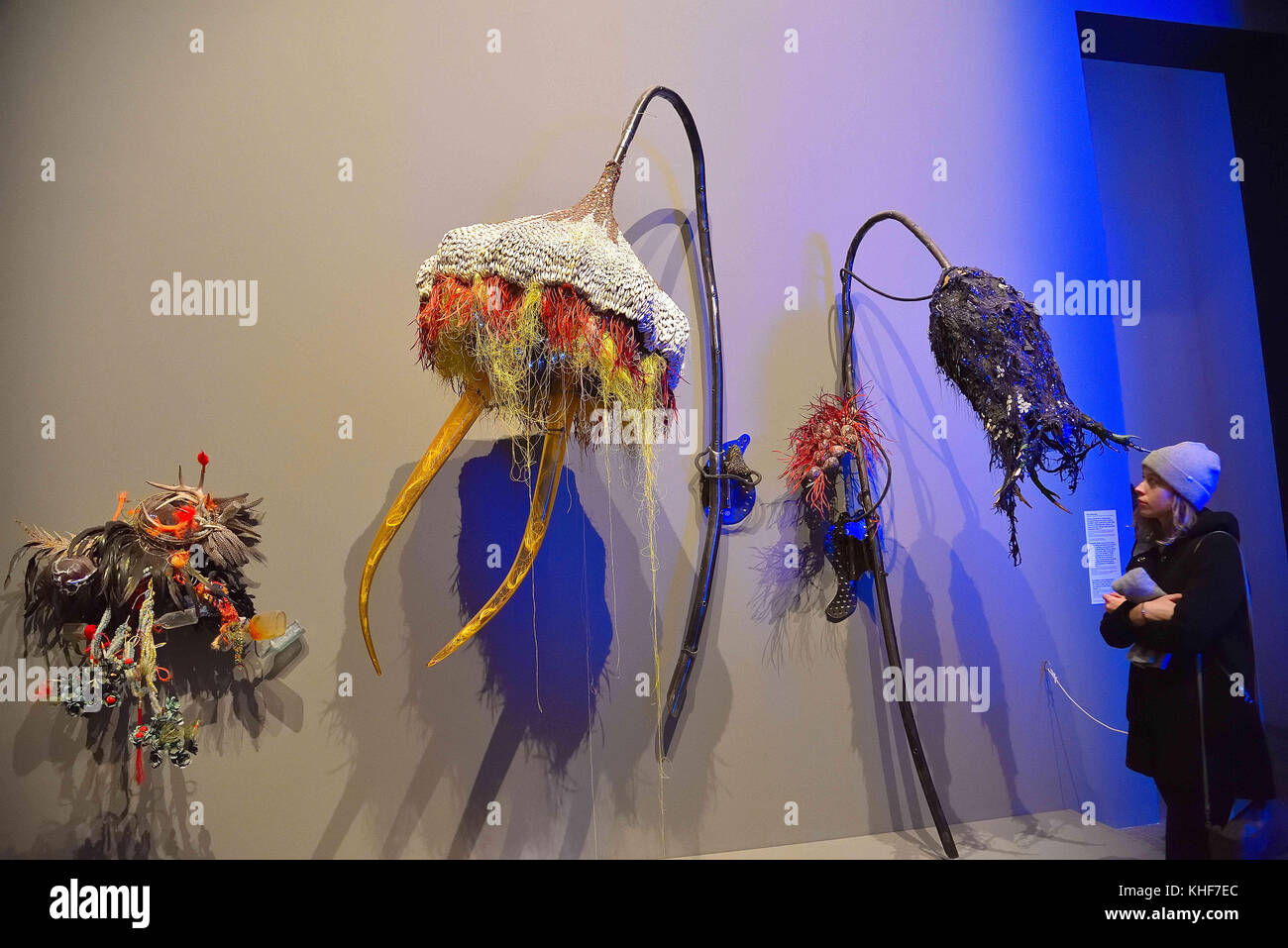 7 novembre 2017 - rina banerjee le sculture in vista nel ''˜viva arte viva presso la 57a Esposizione Internazionale d'arte a Venezia, Italia credito: c) imageslive/zuma filo/alamy live news Foto Stock