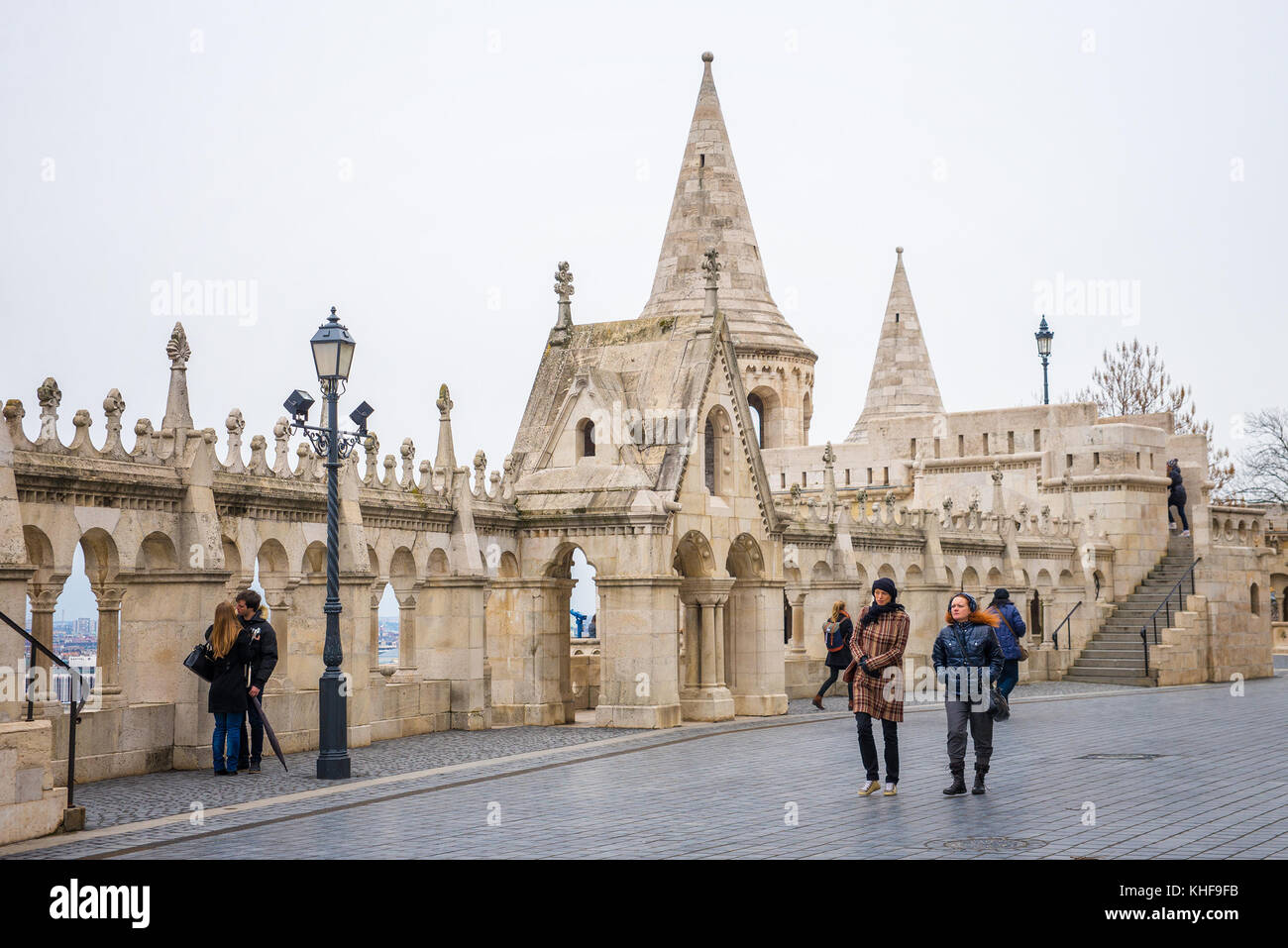 Fishermans bastion in Budapest Foto Stock