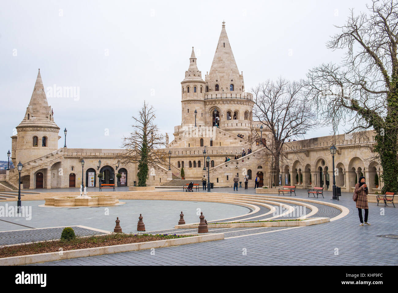 Fishermans bastion in Budapest Foto Stock