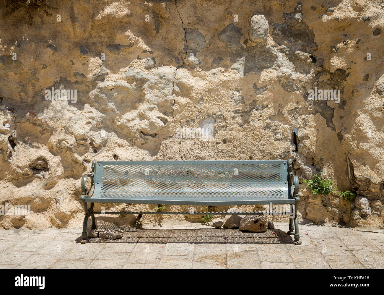 Banco in Gerusalemme Foto Stock