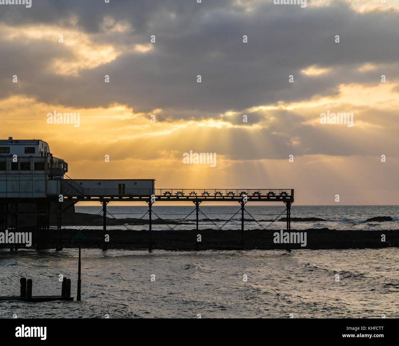 Aberystwyth è pier Foto Stock