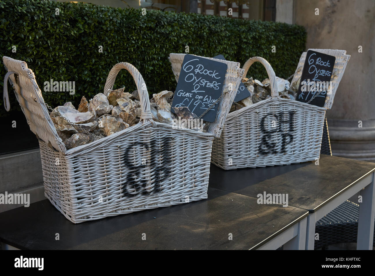 Ostriche di roccia per la vendita Foto Stock