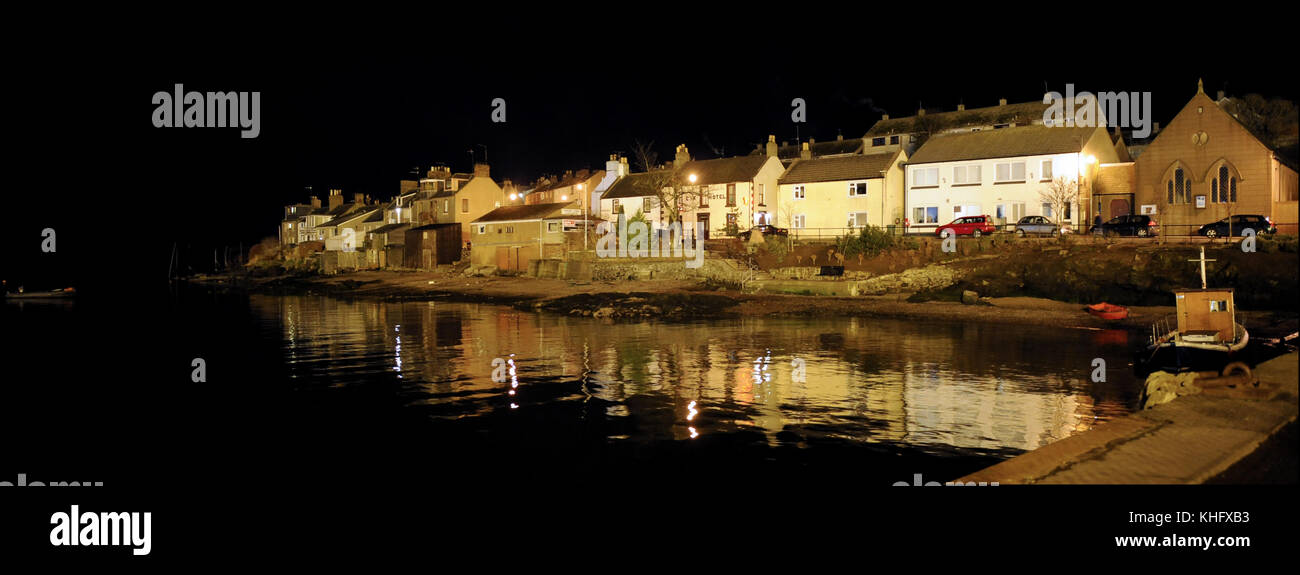 Ferryden di notte, Angus, Scozia. Foto Stock