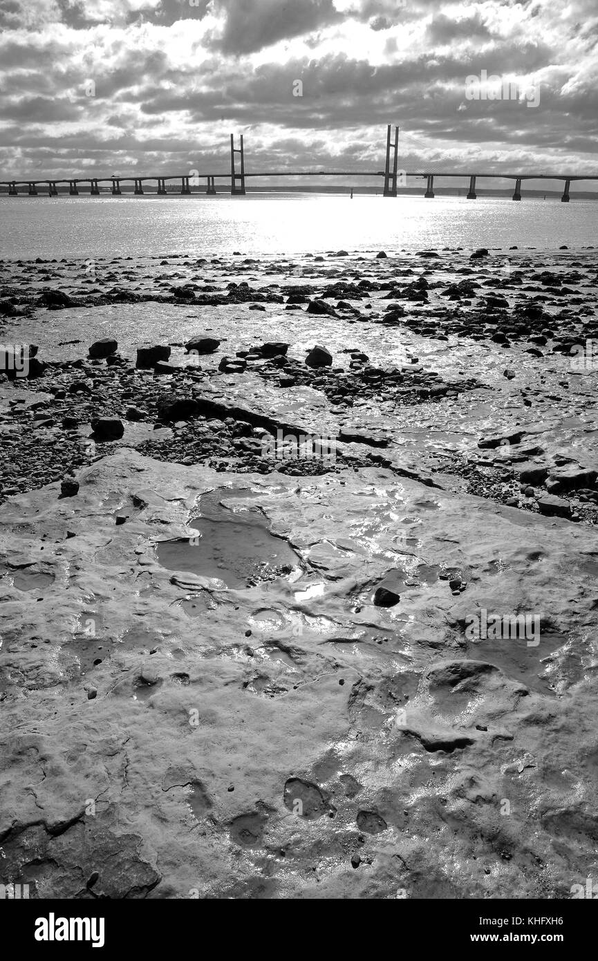 Secondo severn crossing visto da vicino a blackrock. Foto Stock