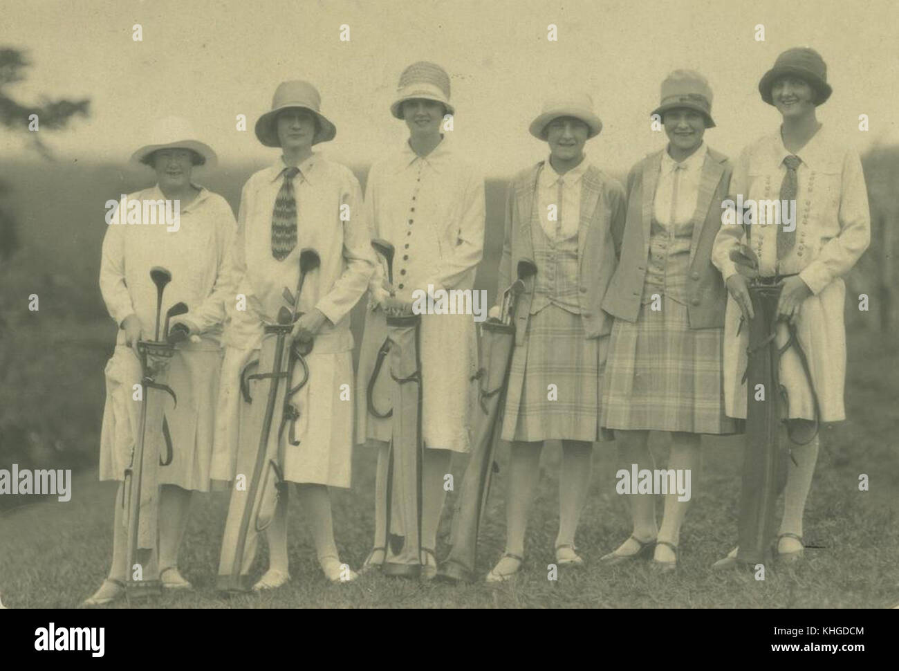2 245475 golfisti a collegamenti in Atherton, ca. 1925 Foto Stock