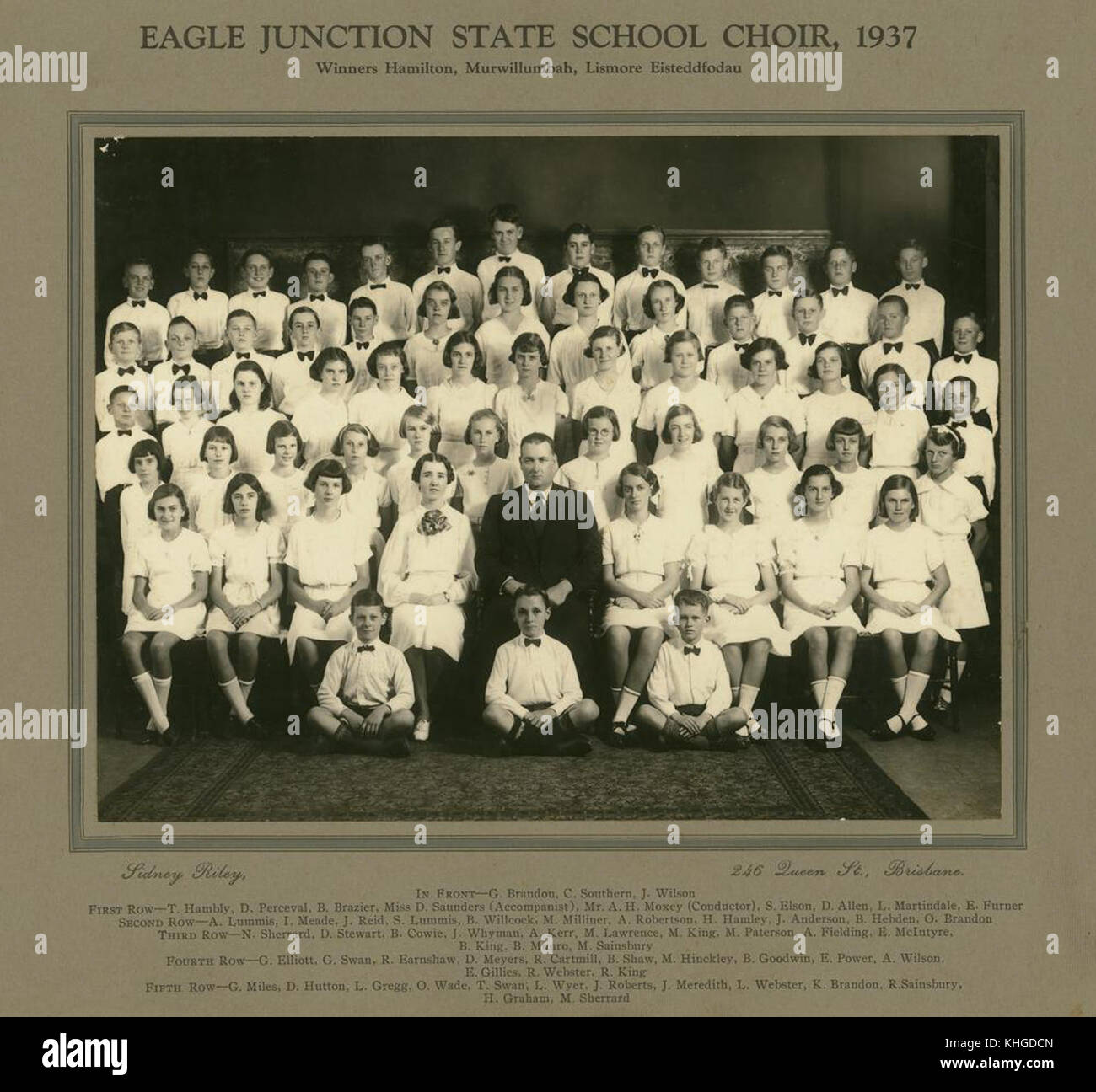 2 246393 Aquila Stato di giunzione coro scolastico, 1937 Foto Stock