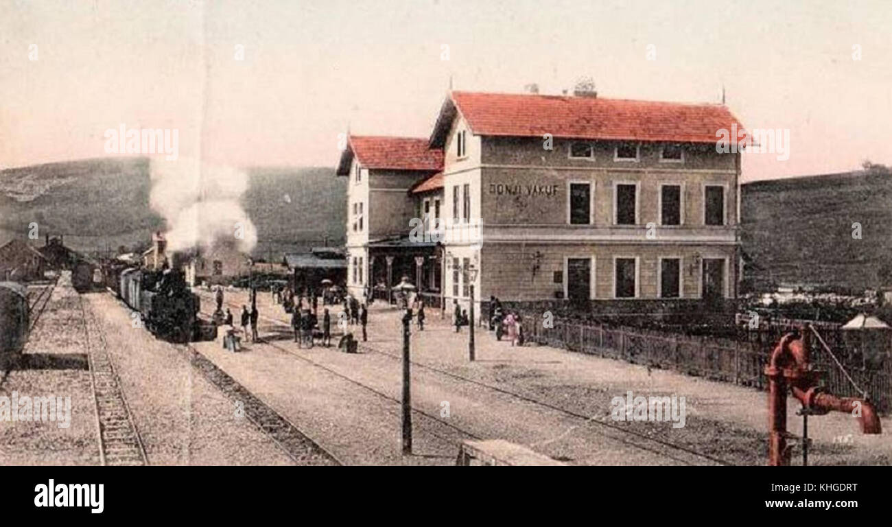 Bahnstation Donji Vakuf Foto Stock