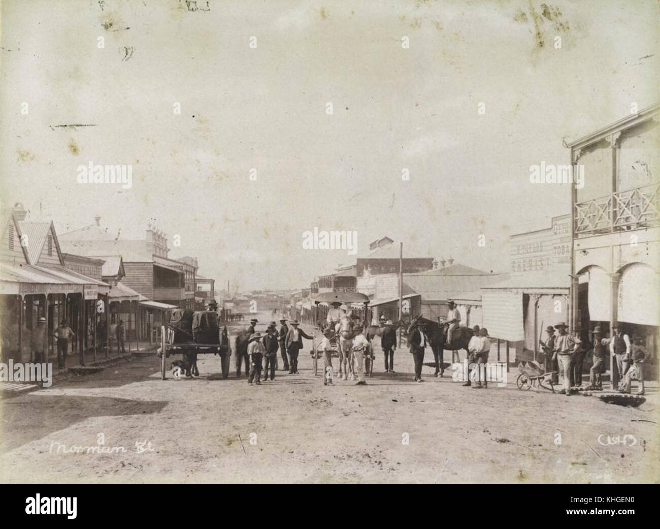 1 257831 Raduno di Charters Towers a Mosman Street intorno 1888 Foto Stock