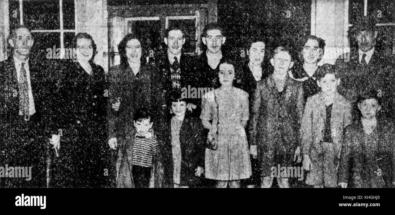 2 197831 famiglia Hall di Mackay, 1950 Foto Stock