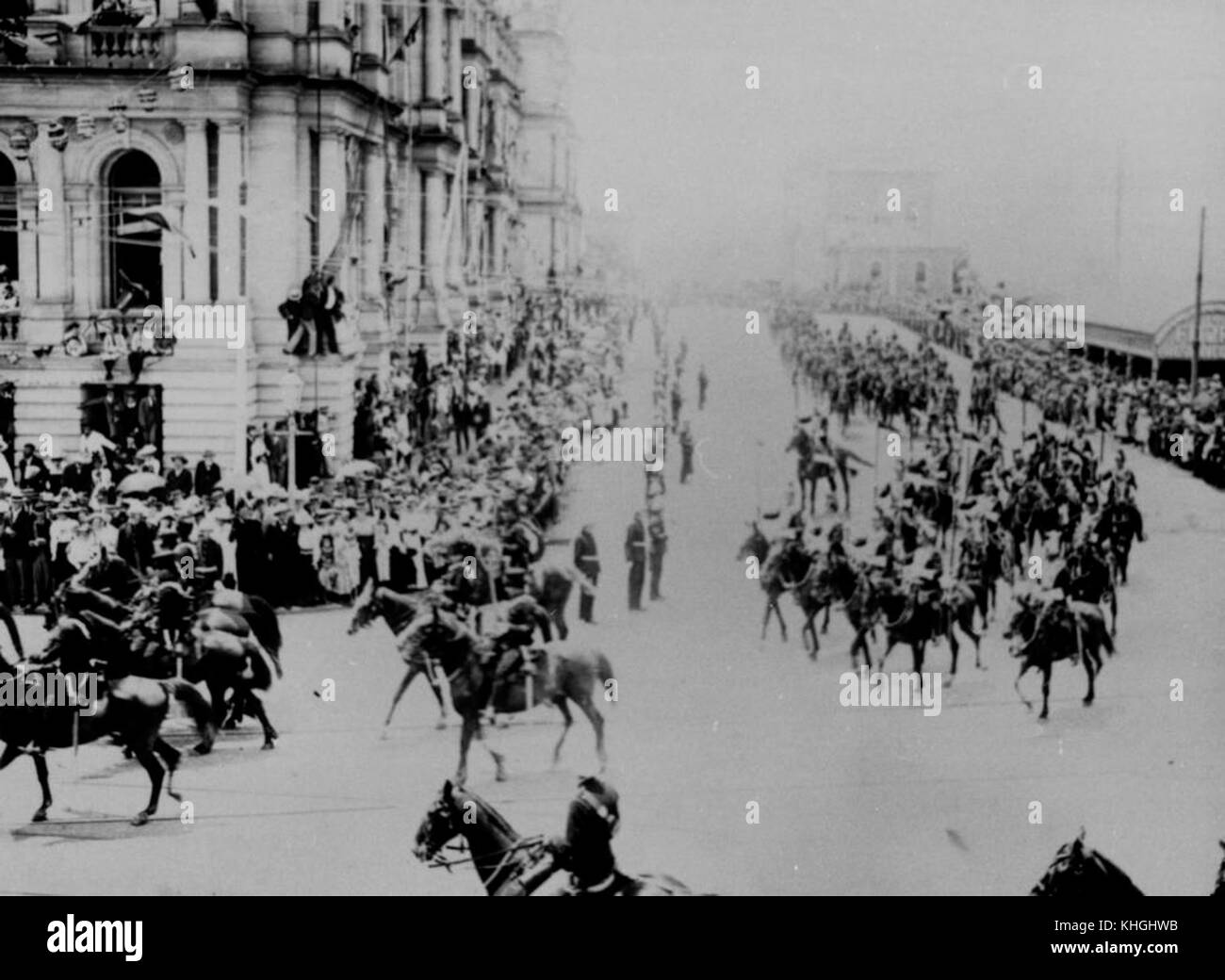 2 160453 truppe imperiali su parade di Brisbane, 1901 Foto Stock