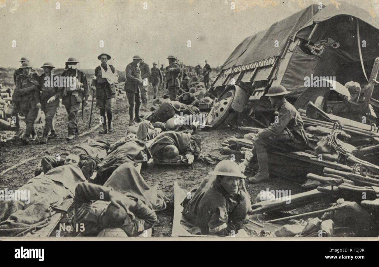 2 66748 dopo la battaglia sulla strada Menin, Francia, 1917 Foto Stock