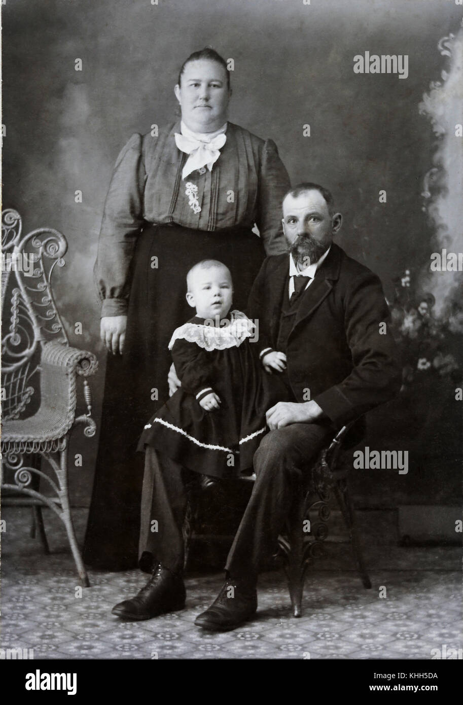 Jeff Krotz archivio personale di famiglia di ritratti presi nel corso del secolo scorso Foto Stock