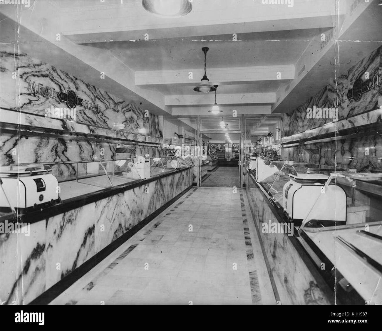 1 391477 all'interno Penneys' impianto di refrigerazione, Brisbane, 1940 Foto Stock