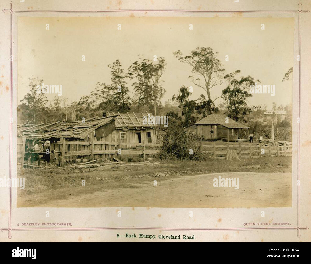 2 239273 corteccia humpy su Cleveland Road, Brisbane, 1874 Foto Stock