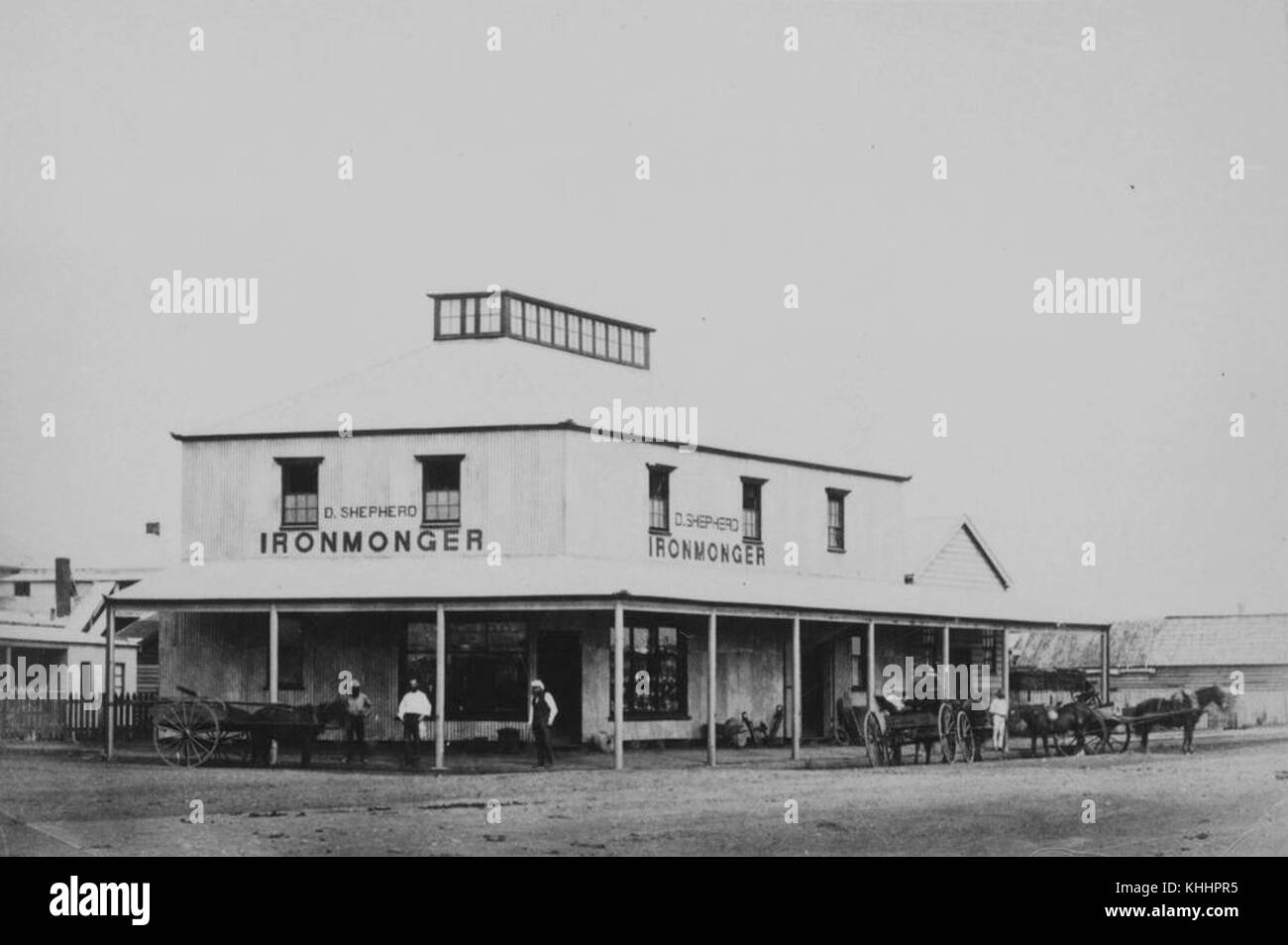 2 291539 ferramenta store appartenenti a D. Pastore, Mackay, 1873 Foto Stock