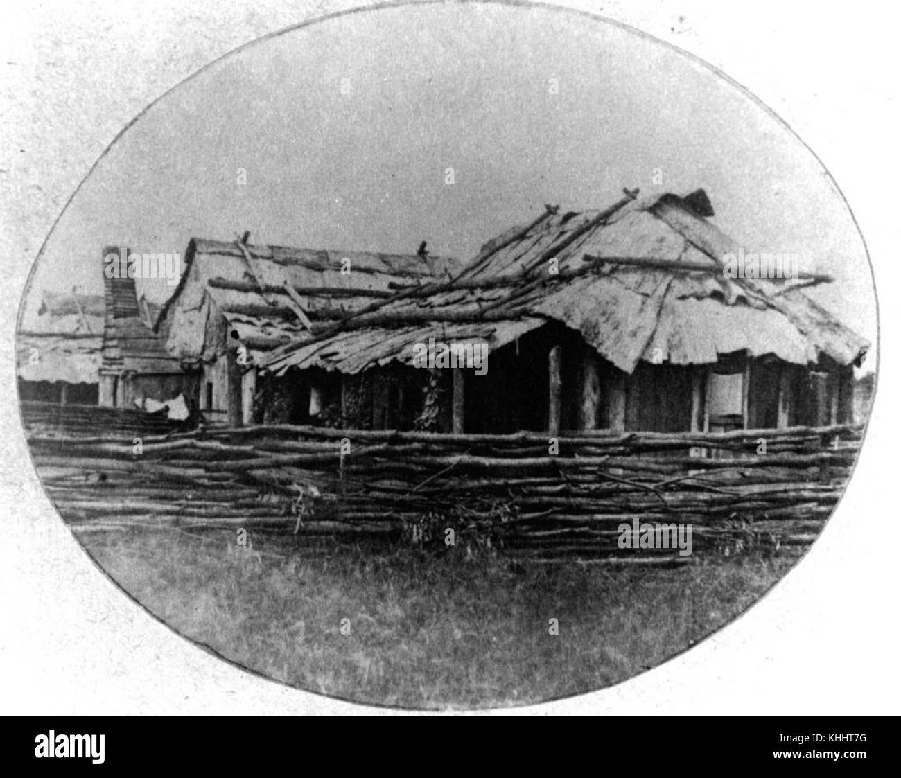 2 159544 vista esterna di una casa in Goondiwindi Aeroporto o Dawson zona di valle, 1860-1870 Foto Stock