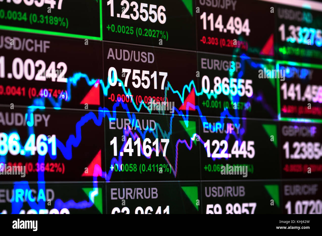 Abstract il contesto finanziario Foto Stock