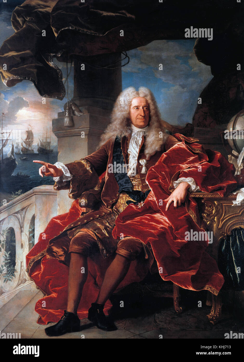 Hyacinthe Rigaud Il duomo - Ritratto di Samuel xviii secolo Foto Stock