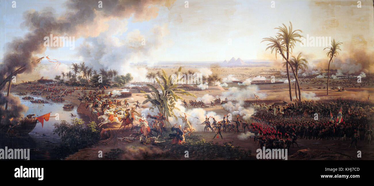 Louis-François LEJEUNE - Battaglia delle piramidi 1798 Foto Stock