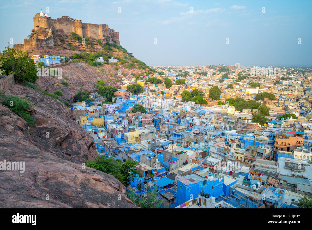 Vista aerea di jodhpur in Rajasthan, India Foto Stock