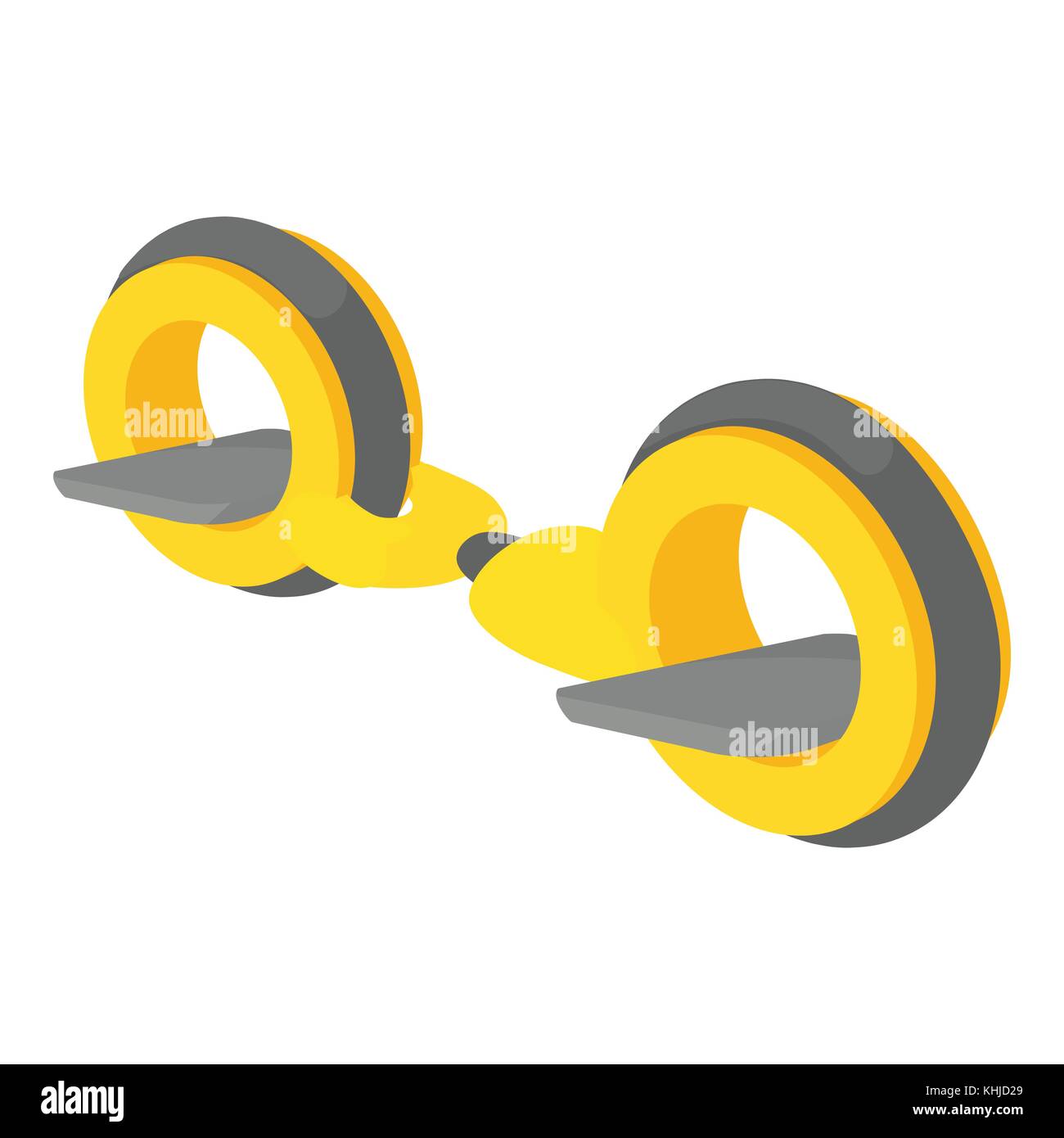 Piccola icona del segway, stile cartoon Illustrazione Vettoriale