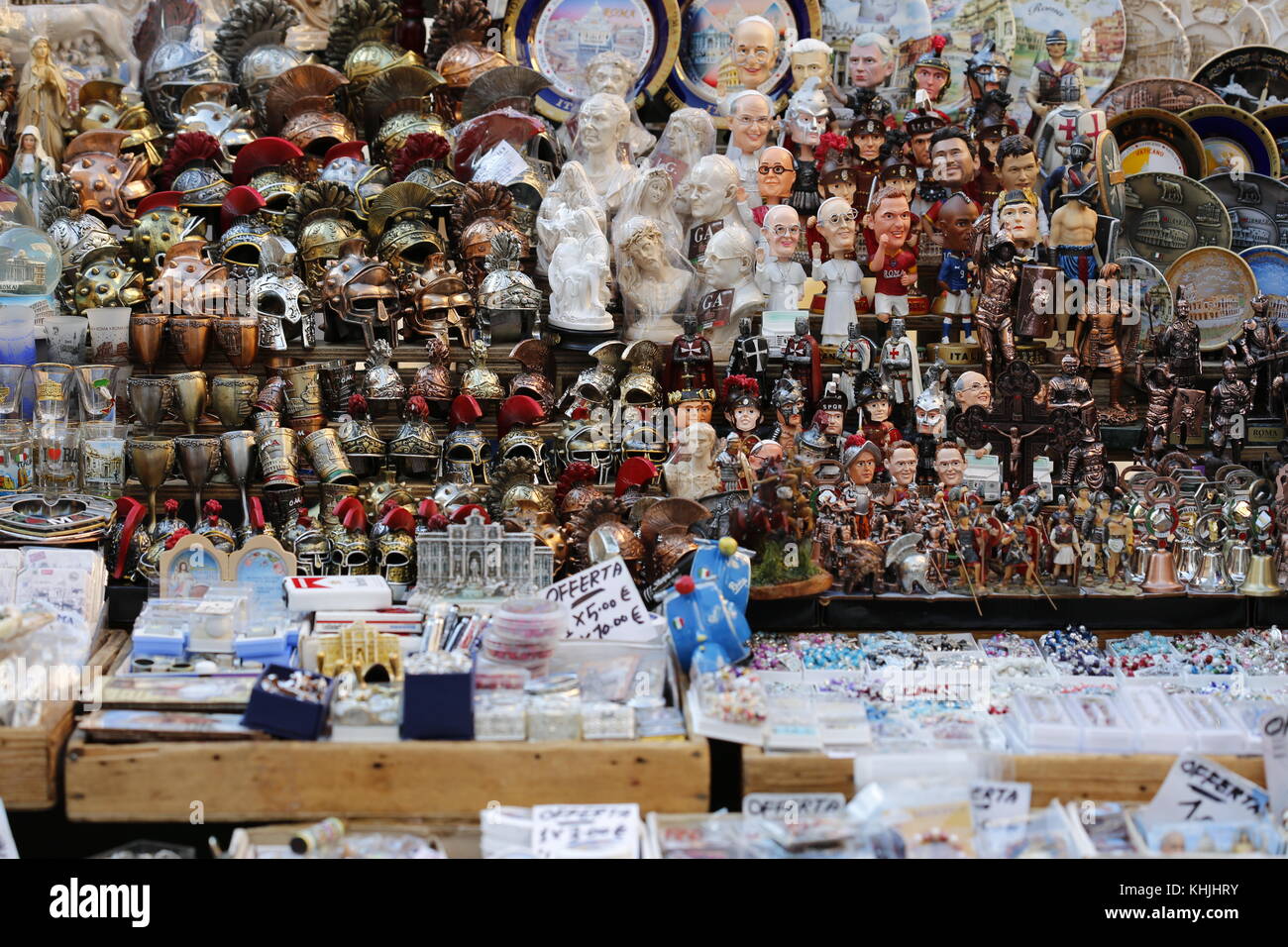 Fontana di trevi e turisti, Roma, Italia Foto Stock