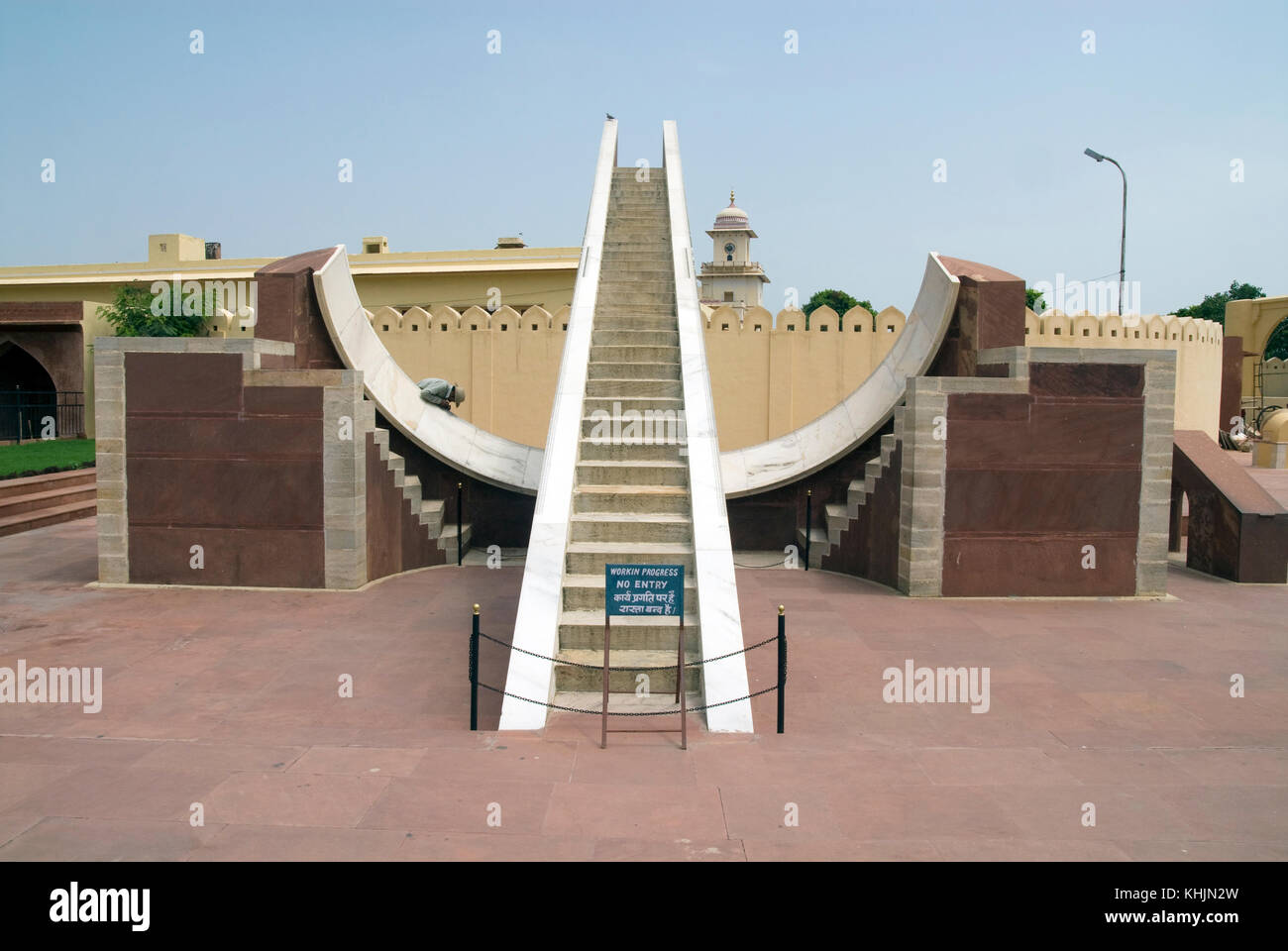 India Rajasthan, jaipur Jantar Mantar osservatorio astronomico Foto Stock