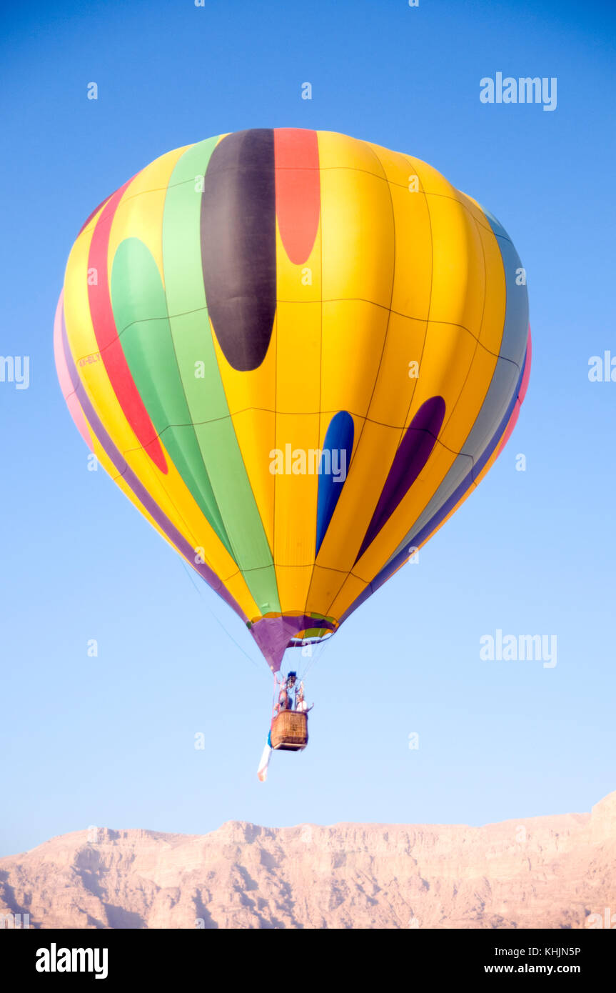 Mongolfiera mostrano fotografato in Israele, timna valley Foto Stock