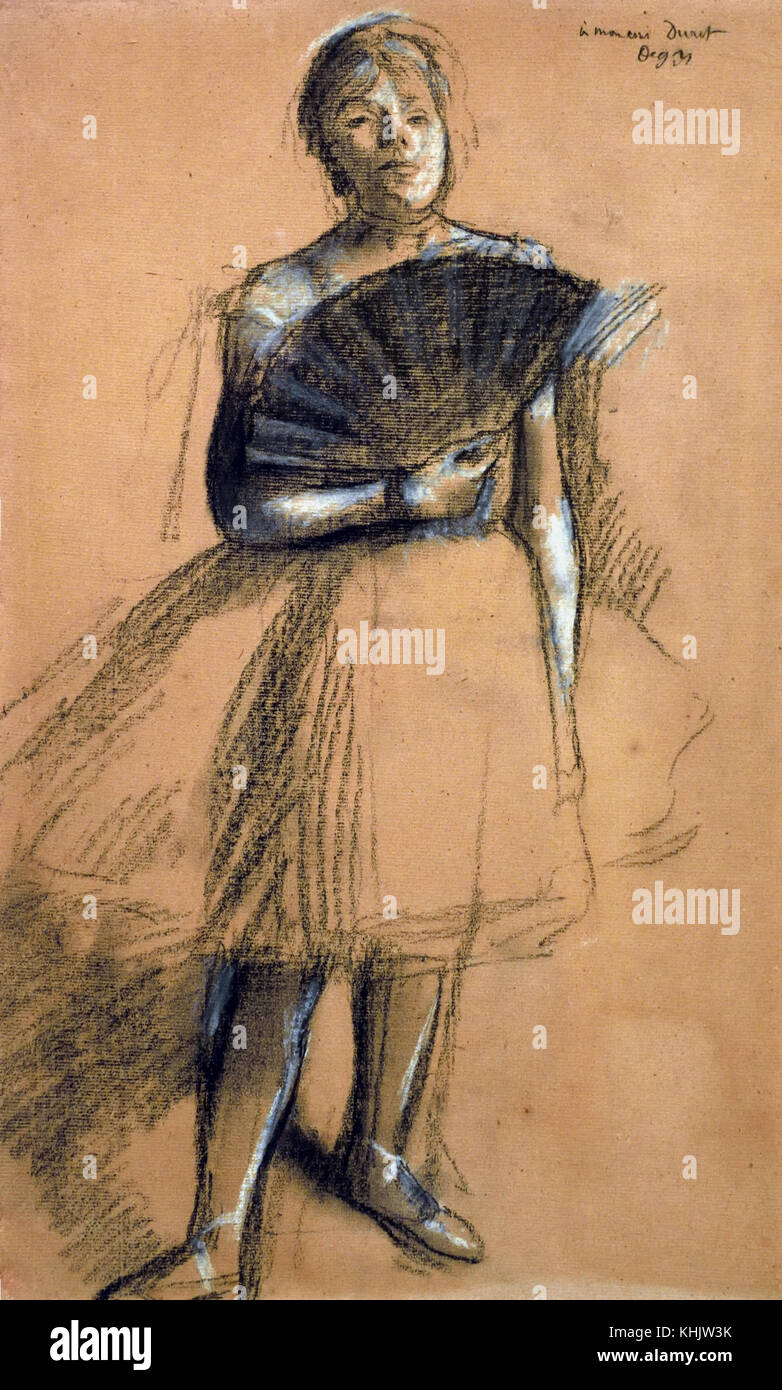Danseuse à l éventail - Danzatrice con il ventilatore 1876 Edgar Degas 1834-1917 Francia - Francese Foto Stock
