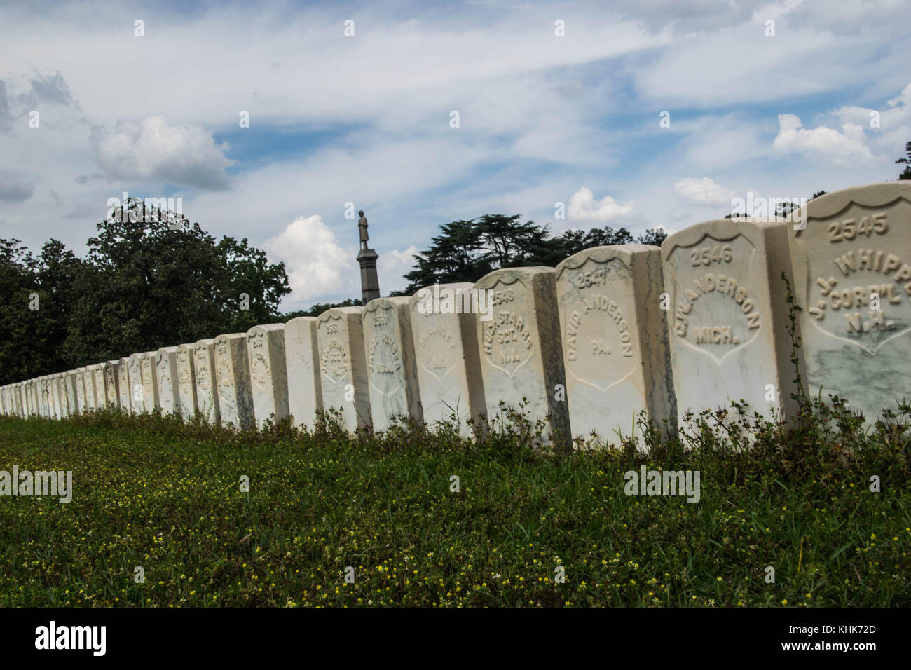 Andersonville cimitero storico ga Foto Stock