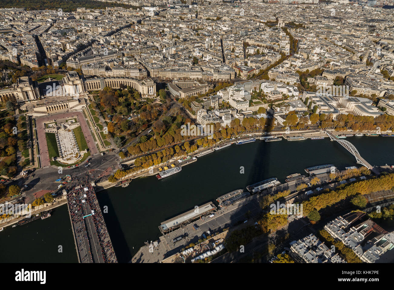 Parigi,Francia,panorama dalla Tour Eiffel Foto Stock