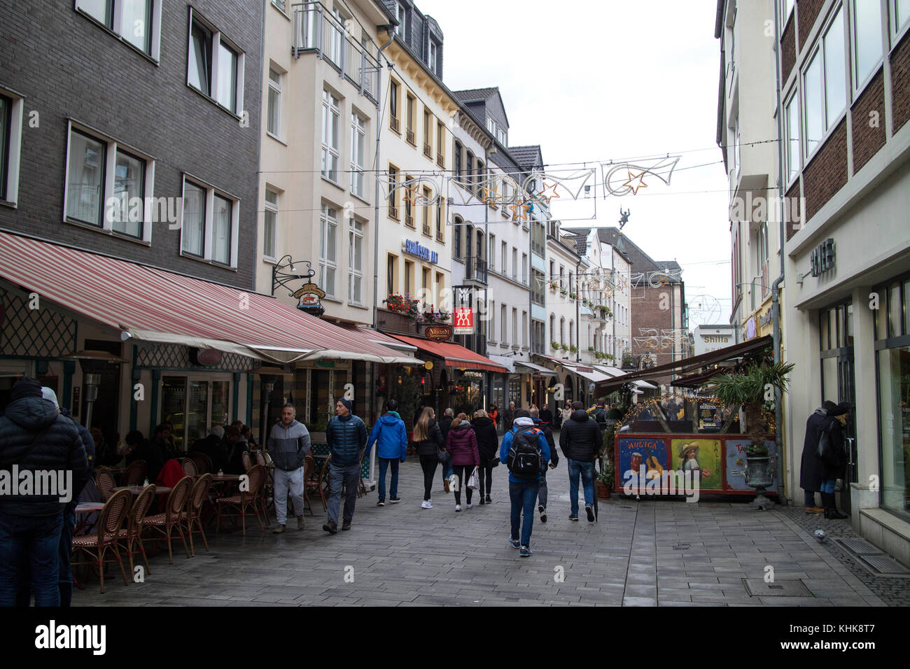 Dusseldorf, città capitale dello stato tedesco della Renania settentrionale-Vestfalia Foto Stock