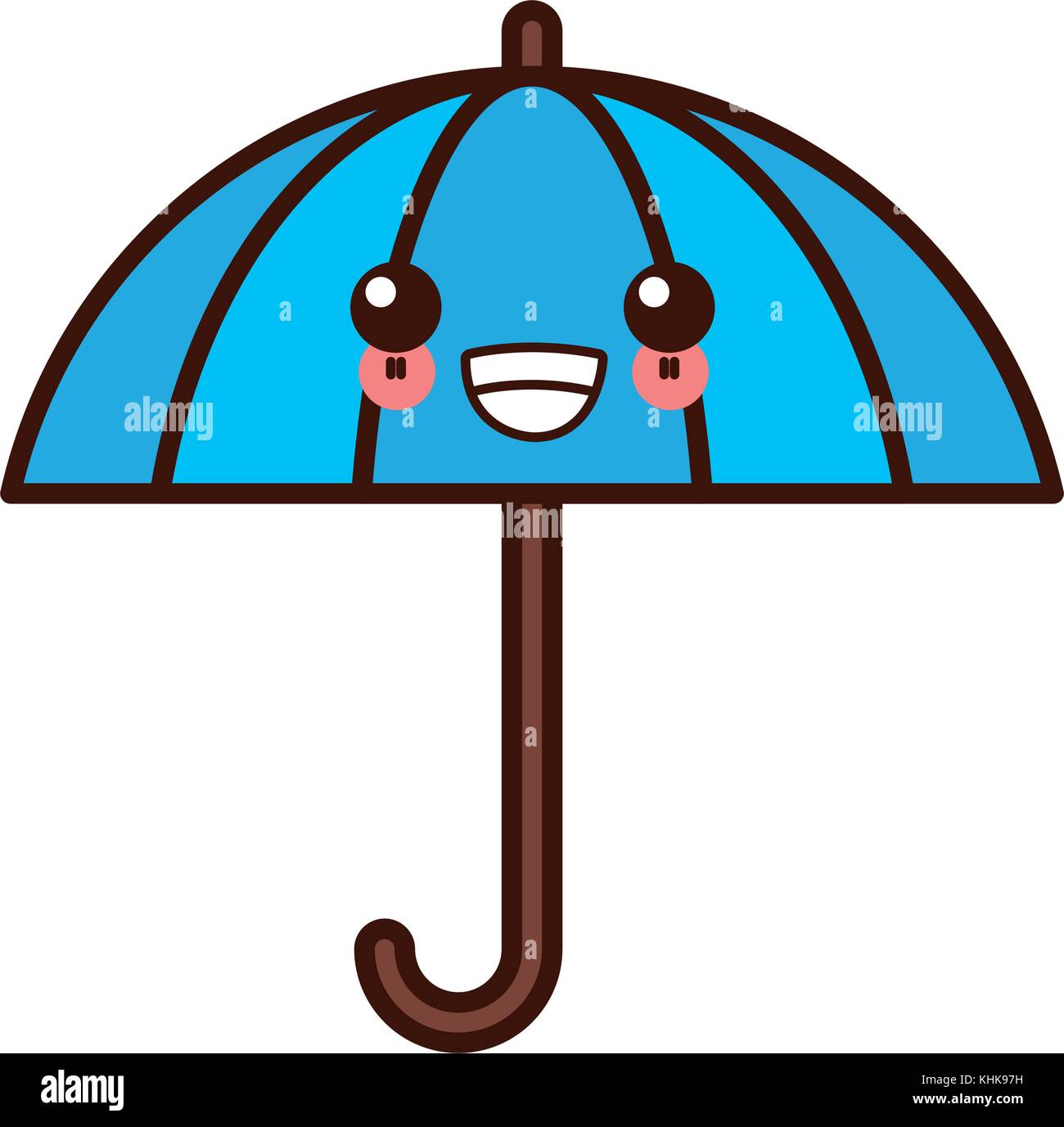 Ombrello simbolo di protezione kawaii Cartoon carino Immagine e Vettoriale  - Alamy