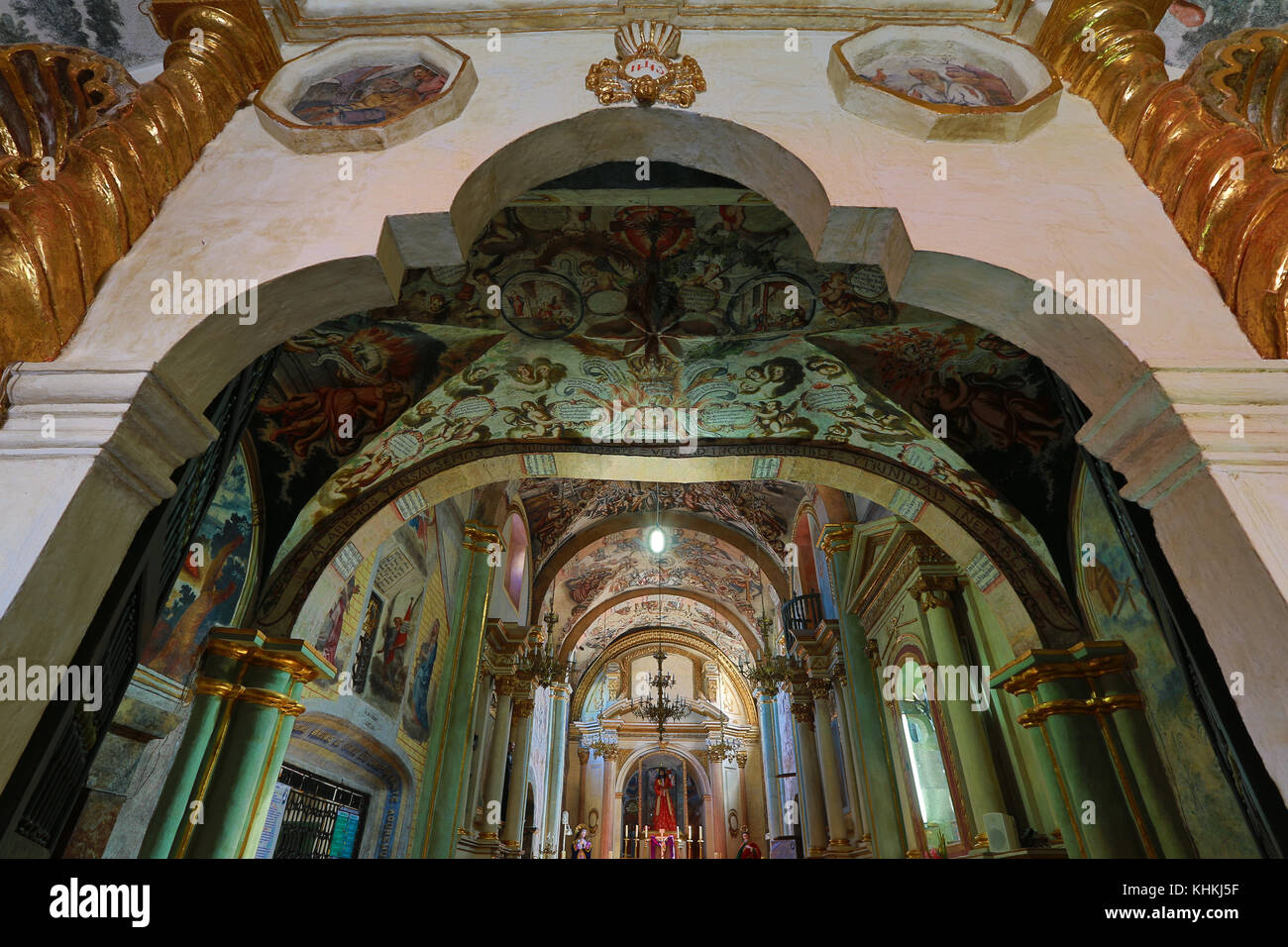 L'interno della cappella Atotonilco in San Miguel De Allende Messico Foto Stock