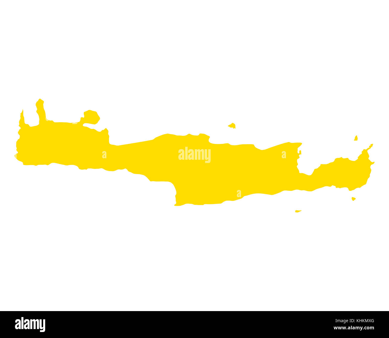 Mappa di Creta Foto Stock