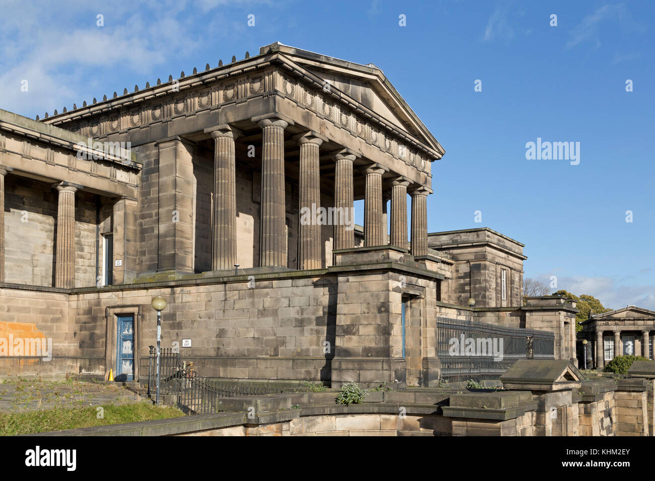 Abbandonato il vecchio Royal High School, Carlton Hill, Edimburgo, Scozia, Gran Bretagna Foto Stock